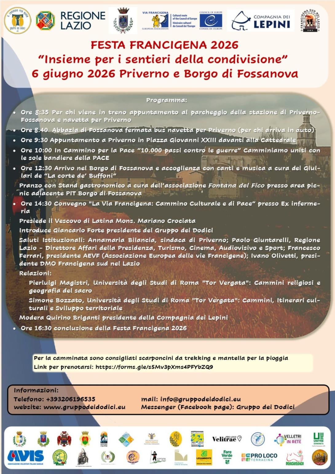 Festa della Francigena 2026 - Gran Finale Priverno